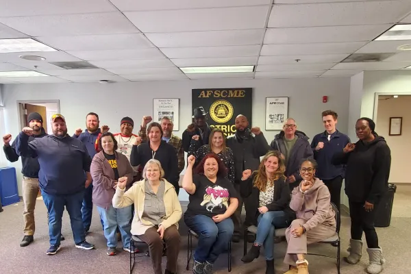 group of AFSCME members